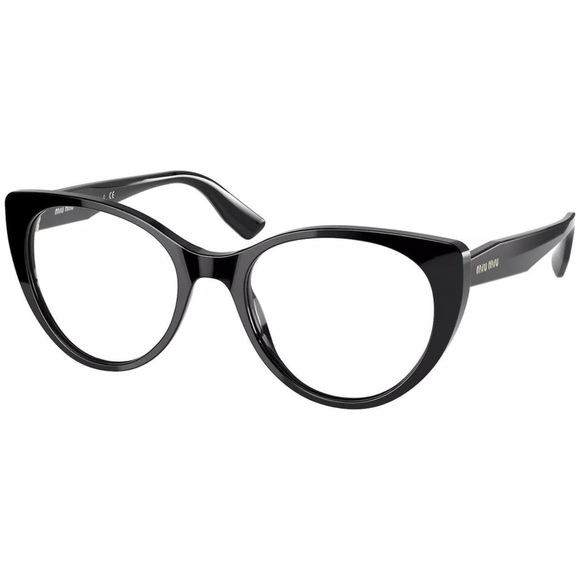Miu Miu Accessories - New! Miu Miu Black Cat-Eye Eyeglasses MU06TV 1AB1O1, Authentic